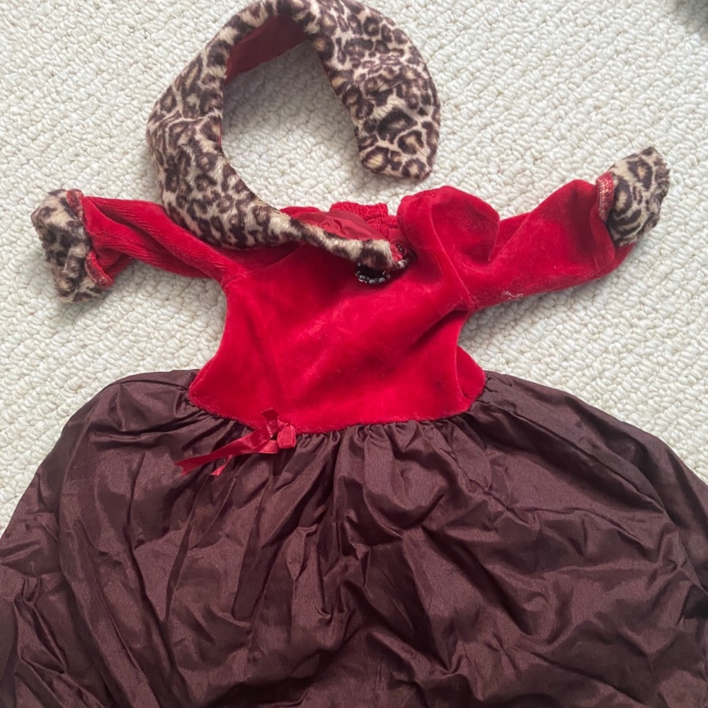 American girl cheetah dress